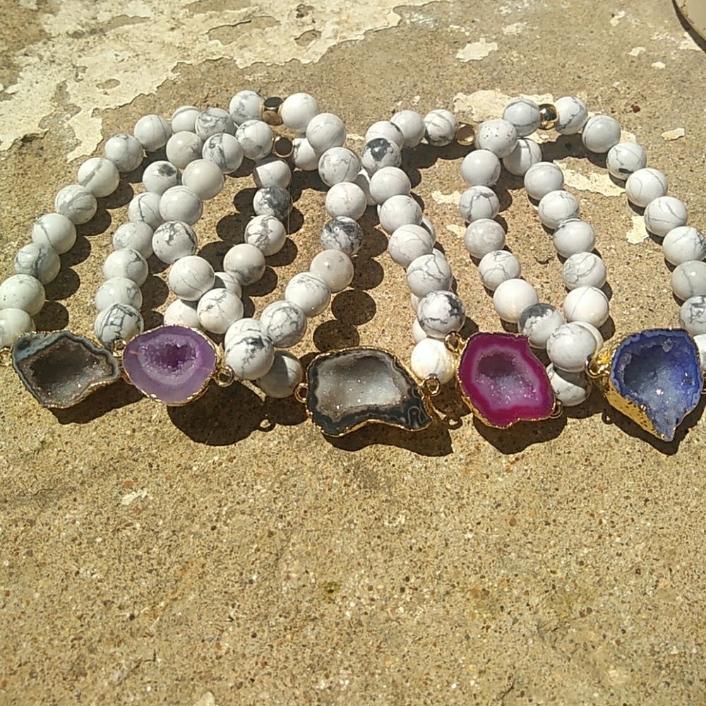 Drusy quartz Bracelets